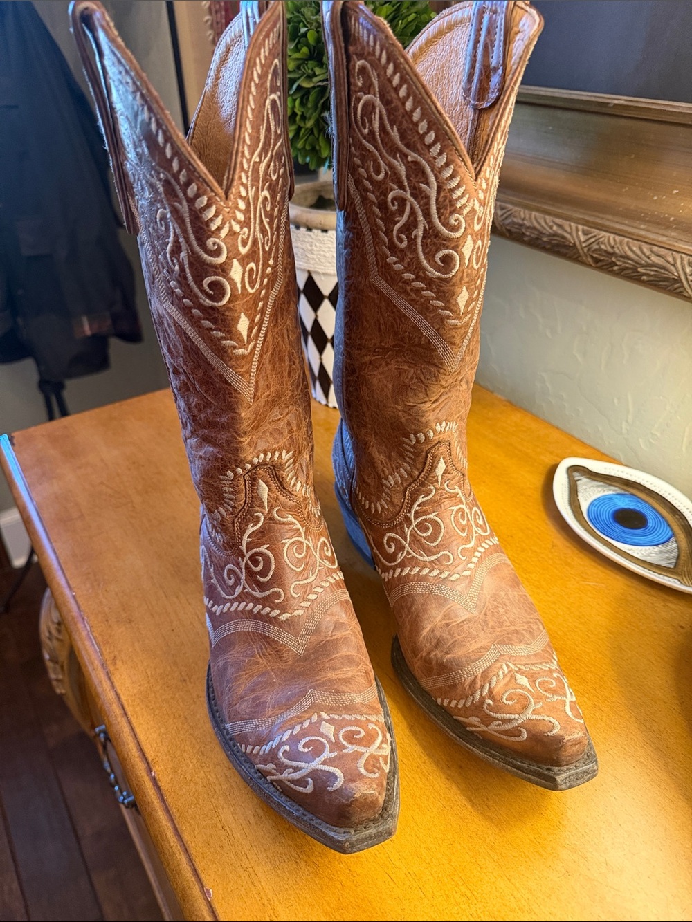 Old Gringo Brown Western Embroidered Leather Boots